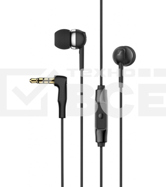 Гарнитура вкладыши Sennheiser CX 80S 1.2м черный проводные (в ушной раковине)