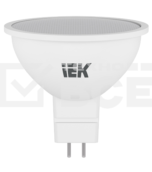 Лампа Iek LLE-MR16-5-230-40-GU5 светодиодная ECO MR16 софит 5Вт 230В 4000К GU5.3 IEK