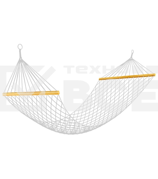 Ecos Гамак-сетка (хлопок) Ham-20 с деревянной планкой, р-р 200х80 см