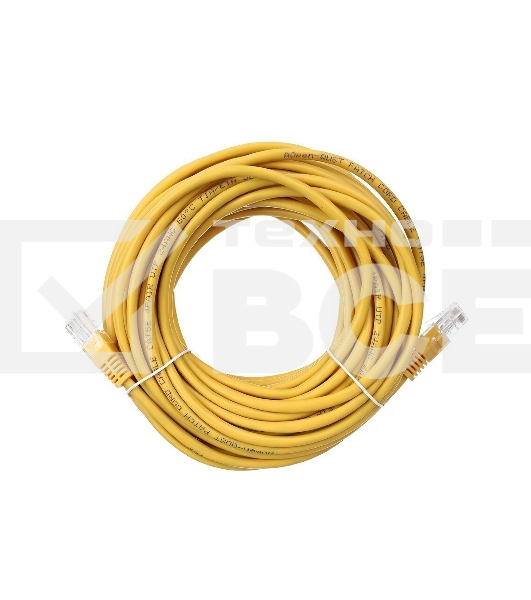 Патчкорд литой 'Aopen' UTP кат.5е 15м желтый <ANP511_15M_Y> 