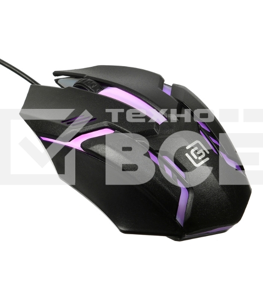Мышь проводная Oklick 396M INSOMNIA черный, 1000 dpi, USB, кнопки - 3