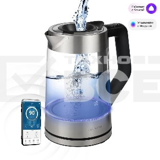 Чайник POLARIS PWK1725CGLD WIFI IQ Home, 1,7 л, 2200 Вт, стекло