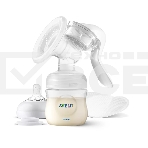 Ручной молокоотсос Philips SCF430/10. В комплекте: 1 ручной молокоотсос, соска серии Natural, фиксирующее кольцо, крышка для транспортировки, фото10