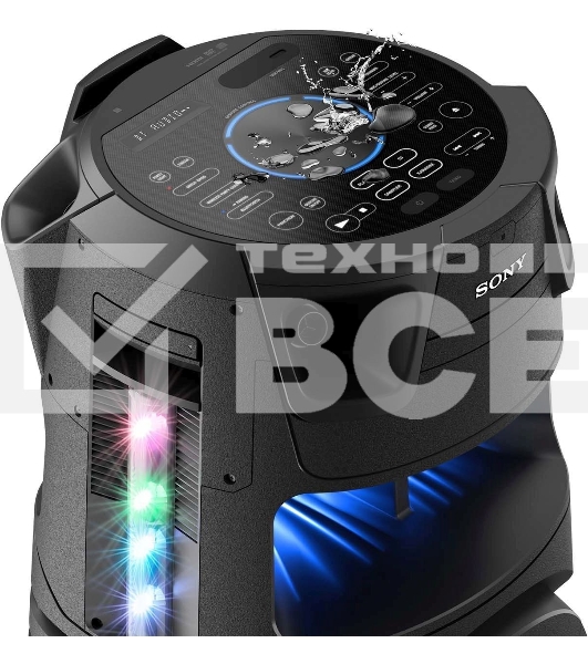Минисистема Sony MHC-V73D черный CD CDRW DVD DVDRW FM USB BT
