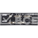 Удлинитель, KVM USB 2xDVI Single Link+AUDIO+RS232, 100 м., 1xUTP, макс.разр.1920х1200 60Hz 90м Cat5e;100м Cat6/6a /1080p 100м HDBaseT;1920x1200 150м cat6/6a LongReach HDBaseT, 2xDVI-D+2MINIJACK+DB9+USB B>3xUSB A, бп 220> 5V,,[ATEN CE624-AT-G], фото2
