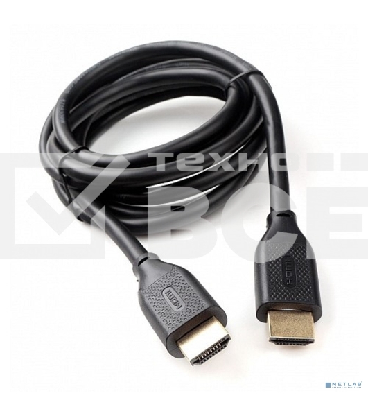 Кабель HDMI Cablexpert CC-HDMI8К-2M, 19M/19M, v2.1, 8К, медь, позол.разъемы, экран, 2м, черный, пакет
