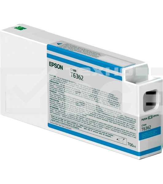 Картридж струйный Epson C13T636200 голубой (700 мл) для Stylus 7700, 7890, 7900, 9700, 9890, 9900, WT7900