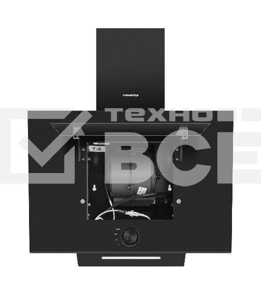 Вытяжка каминная Maunfeld Comfort 60 Side черный управление: кнопочное (1 мотор)