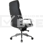 Кресло руководителя Бюрократ _VEGA черный кожа крестов. алюминий, фото4