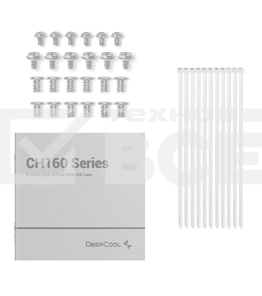 Компьютерный корпус ПК без блока питания Deepcool Case CH160 White
