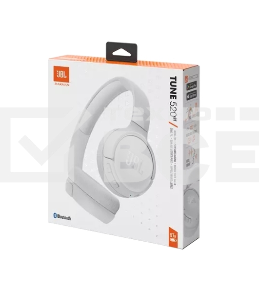 Гарнитура накладные JBL Tune 520BT белый беспроводные bluetooth оголовье