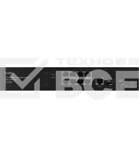 Коммутатор Cudy GS2008S2 (L2) 8x1Гбит/с 2SFP управляемый