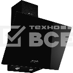 Наклонная вытяжка MONSHER ASTRA 50 Noir, ширина 50 см, отвод/рециркуляция, 700 м3/час, механическое кнопочное управление, 3 скорости, светодиодное освещение 2*1 Вт, металлические жироулавливающие фильтры, угольный фильтр KM 101 (опция), цвет: чёрный ПРОМО, фото3