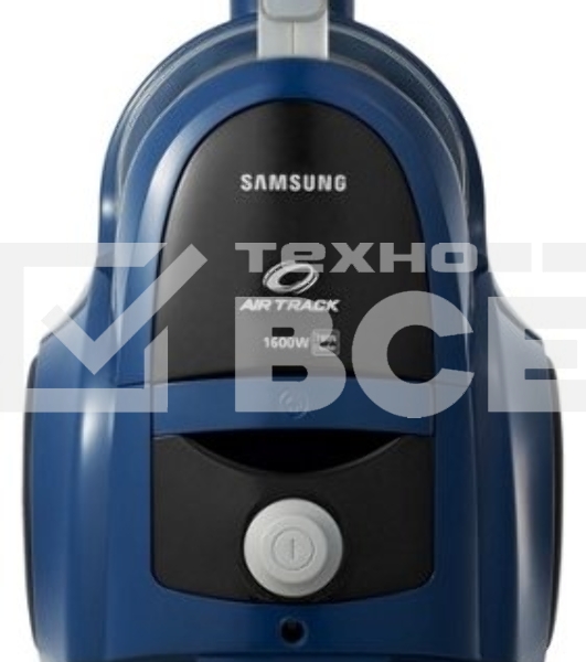 Пылесос Samsung VCC4520S36 синий/черный, 350/1600 Вт, уборка сухая, пылесборник контейнер 1.3 л