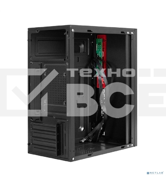 Компьютерный корпус Minitower ExeGate BAA-403 (mATX, без БП, 2*USB, HD Audio, черный)