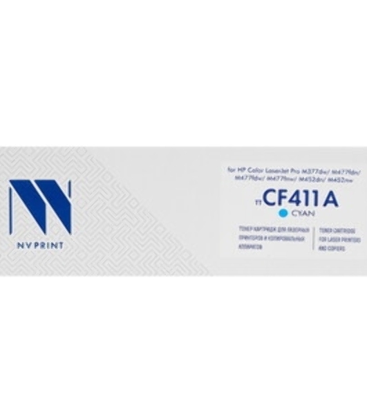 Картридж лазерный NVPrint совместимый LJ Pro M477fdn/M477fdw/M477fnw/M452dn/M452nw CF411A Cyan (2 300k)