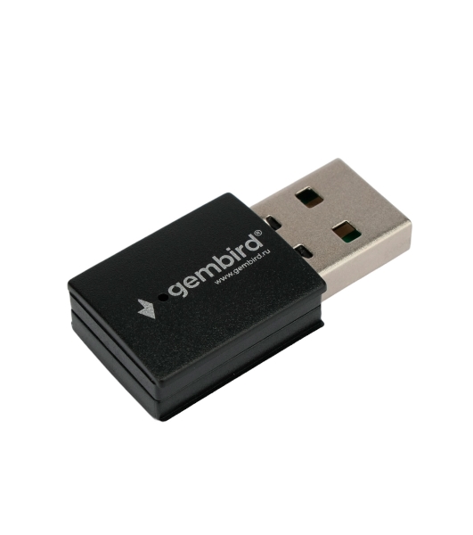 Сетевой адаптер WiFi+Bluetooth Gembird WNP-UA-013 900 Мбит, 2.4/5 ГГц, 2 антенны, USB, 802.11b/a/g/n/ac/ax, AIC8800M80