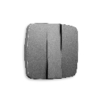 Лицевая панель OMEGA (Антрацит серый) для 3-кл выключателей QUANT OP6550, фото 1