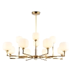 Люстра Ambrella light LH53019/12 BS/FR латунь/белый матовый G9*12 max 40W D910*680, фото9