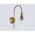 Настенный светильник Ambrella light LH55705 BS/CL латунь/прозрачный E14 max 40W 220*90*300, фото5