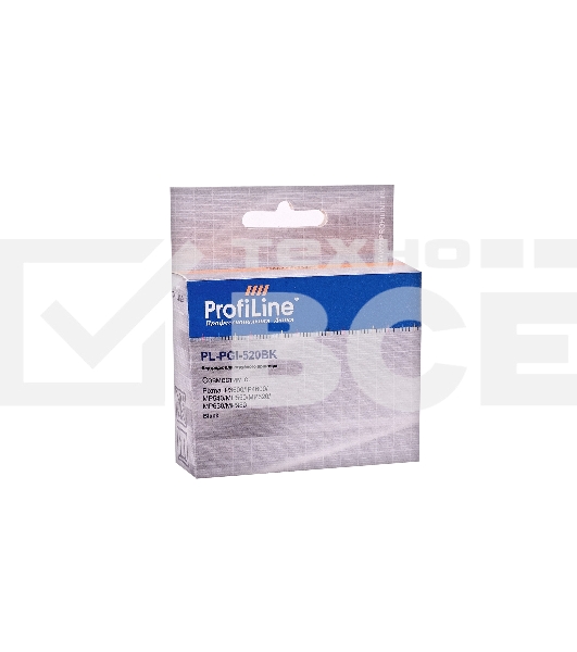 Картридж струйный PL-PGI-520BK для принтеров Canon Pixma IP3600/IP4600/MP540/MP550/MP620/MP630/MP980 с чипом водн ProfiLine