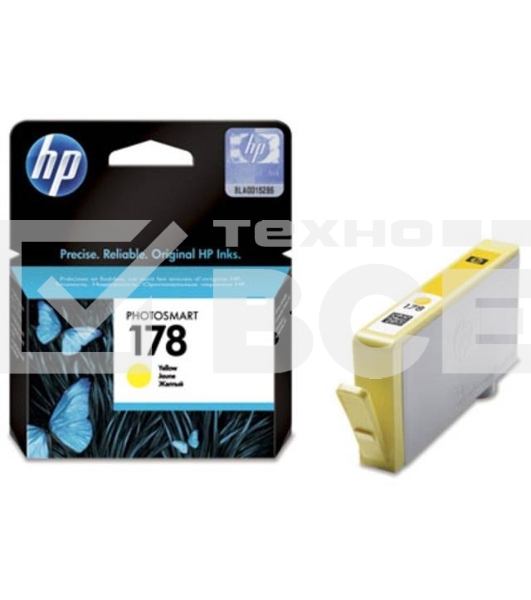 Картридж струйный HP №178 CB320HE желтый для HP C5383/C6383/B8553/D5463 (300стр.)