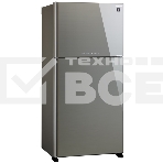 Холодильник Sharp SJ-XG60PGSL серебристый двухкамерный 422/178 л морозилка сверху, No Frost, фото 1