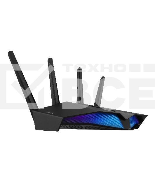 Роутер ASUS RT-AX82U роутер 802.11b/g/n/ac/ax, до 574 + 4804Мбит/c, 2,4 + 5 гГц, 4 антенны, USB, GBT LAN ; 90IG05G0-MO3R10
