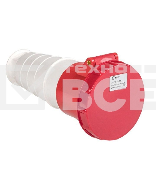 Розетка кабельная 63А 380В 3P+РЕ+N IP67 (235) EKF ps-235-63-380