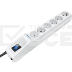 Сетевой фильтр Pilot L GP 6 розеток (5 евро + 1GP) 7 м/ Surge protector Pilot L GP 6 outlets (5 EUR + 1GP) 7 m white, фото3