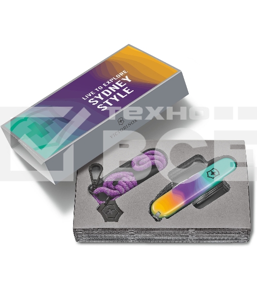 Нож перочинный Victorinox Companion Sydney Style (1.3909.E222) 91мм 16функц. бирюзовый с чехлом подар.коробка