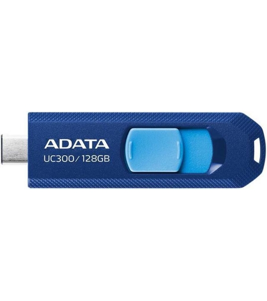 Флешка USB ADATA UC300 (ACHO-UC300-128G-RNB/BU), 128Gb, USB 3.2 Gen1, R/W 15/5, синий