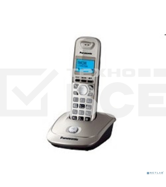 Телефон Panasonic KX-TG2511RUN (платиновый) {АОН, Caller ID,спикерфон на трубке,переход в Эко режим одним нажатием}