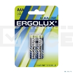 Элемент питания алкалиновый Ergolux LR03 BL-2 1.5В Alkaline (блист.2шт), фото2