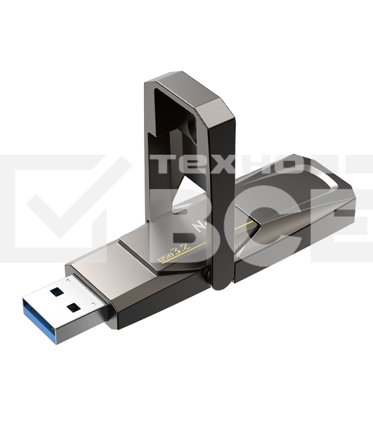 Флеш диск Netac US5 256GB USB3.2+TypeC Solid State Flash Drive, up to 550MB/500MB/s