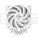 Кулер для процессора PCCooler RZ620 WH (260W, 4-pin PWM, 158mm, Al/Cu, 6x6mm, 2x120mm, 86.73CFM, 32dBA, 1800RPM, S: 1851/1700/1200/115X, AM5/AM4, white), фото3