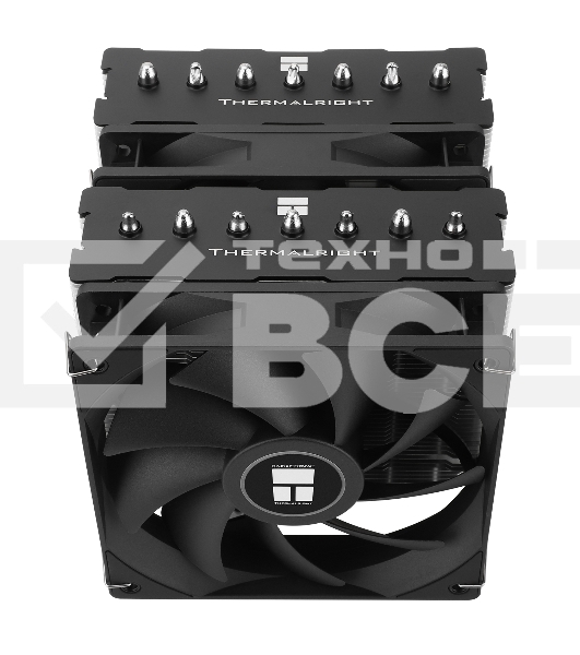 Устройство охлаждения(кулер) Thermalright Phantom Spirit 120 SE Soc-AM5/AM4/1151/1200/1700 черный 4-pin 25.6dB Al+Cu 765gr Ret (PS120-SE)