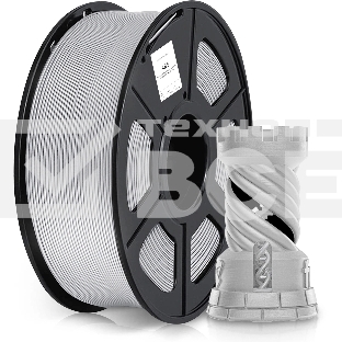 Пластик для принтера 3D Cactus CS-3D-ABS-1KG-SILVER ABS d1.75мм 1кг L386м 1цв.