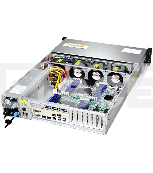 Серверный корпус Gooxi RMC2112-670-HSE-D 2U 12bay chassis,Expander backplane rear 2*2.5