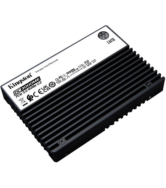 Накопитель SSD Kingston DC3000ME 3840Gb, U.2(2.5' 15мм), NVMe, PCIe Gen 5x4, 3D TLC, R/W 14000/5800Mb/s, IOPs 2 700 000/300 000, TbW 7008, DWPD 1 (12 мес)