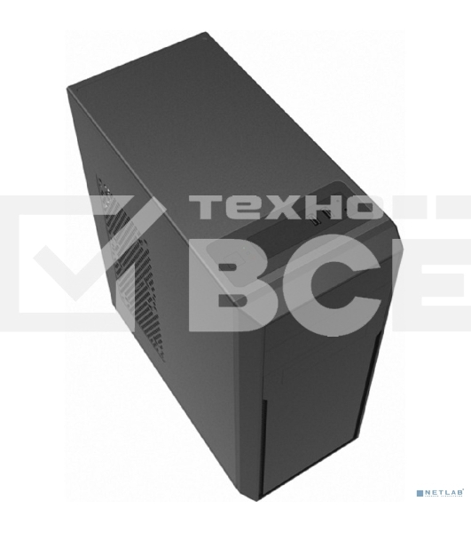 Компьютерный корпус c блоком питания 500 Ватт/ Case Foxline FL-302-FZ500R ATX case, black, w/PSU 500W 12cm, w/2xUSB 2.0, w/pwr cord, w/o FAN
