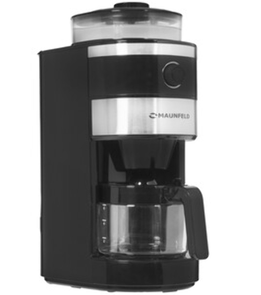 Кофеварка капельная Maunfeld MF-731BK черный, исп. кофе - зерновой/молотый, 0.83 л, 820 Вт.