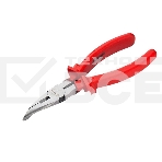 Длинногубцы Matrix Econom 17494, 160 мм, изогнутые шлифованные, пластмассовые рукоятки, фото 1