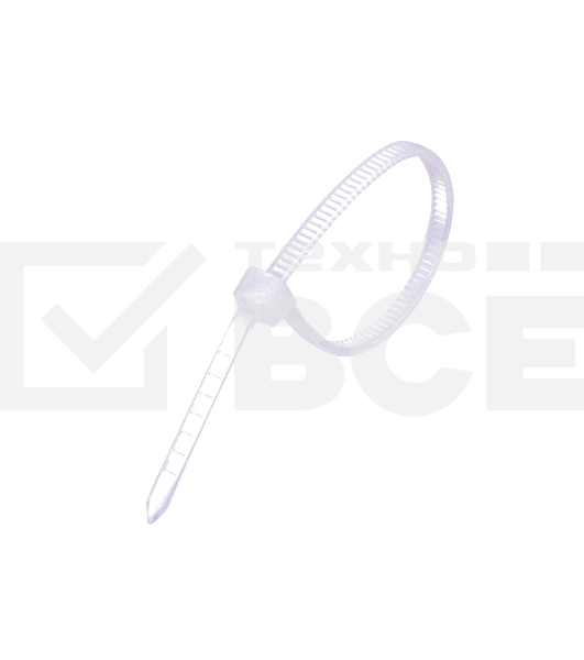 Стяжка нейлоновая Exegate EX253848RUS неоткрывающаяся CV-150W, 150 мм, упак. 100 шт белый