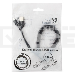 Кабель Cablexpert USB 2.0 Pro, AM/microBM 5P, 1.8м, витой, черный, пакет (CC-mUSB2C-AMBM-6), фото3
