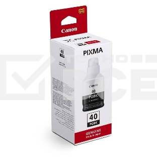 Контейнер с чернилами Canon GI-40 BK для GM2040/G5040/G6040. Черный. 6000 страниц.