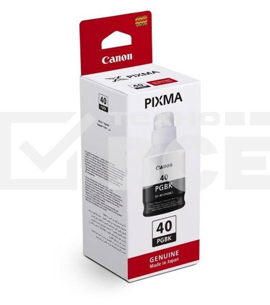 Контейнер с чернилами Canon GI-40 BK для GM2040/G5040/G6040. Черный. 6000 страниц.