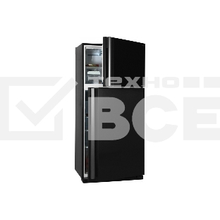 Холодильник Sharp SJ-XG55PMBK черный двухкамерный 394/162 л морозилка сверху