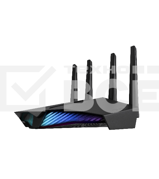 Роутер ASUS RT-AX82U роутер 802.11b/g/n/ac/ax, до 574 + 4804Мбит/c, 2,4 + 5 гГц, 4 антенны, USB, GBT LAN ; 90IG05G0-MO3R10