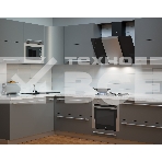 Вытяжка каминная Krona Talli 900 inox/black glass 3P нержавеющая сталь/черный управление: кнопочное (1 мотор), фото2